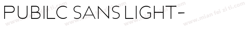 pubilc sans light字体转换